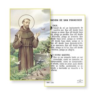 Tarjeta Santa de OraciΓ³n de San Francisco de AsΓs