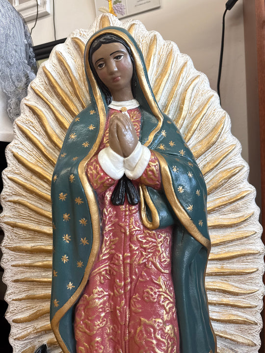 Our Lady of Guadalupe Cement Garden Statue โ 30 Inches Tall (Free In Store Pick Up; Shipping $200 - $250)