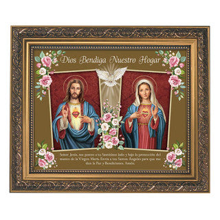 Dios Bendiga Nuestro Hogar – Letrero enmarcado