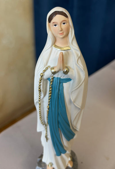 Our Lady of Lourdes Statue - 18 centimeters or 7 and 1/2 inches - Direct from Lourdes!!