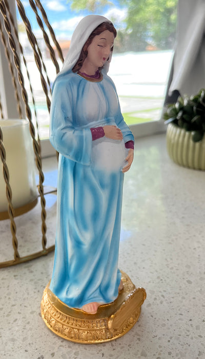 Pregnant Mary Statue - 9 inches tall
