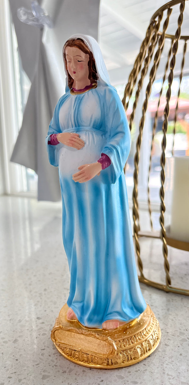 Pregnant Mary Statue - 9 inches tall