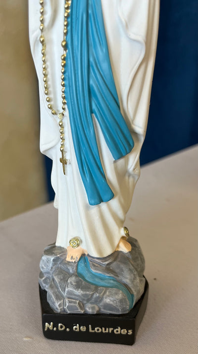 Our Lady of Lourdes Statue - 18 centimeters or 7 and 1/2 inches - Direct from Lourdes!!