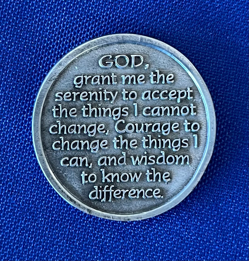 Praying Hands Pocket Coin with Serenity Prayer