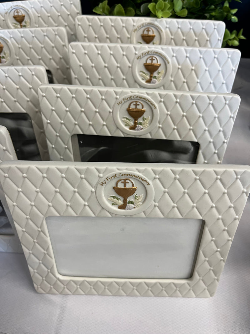 My First Communion Porcelain Picture Frame