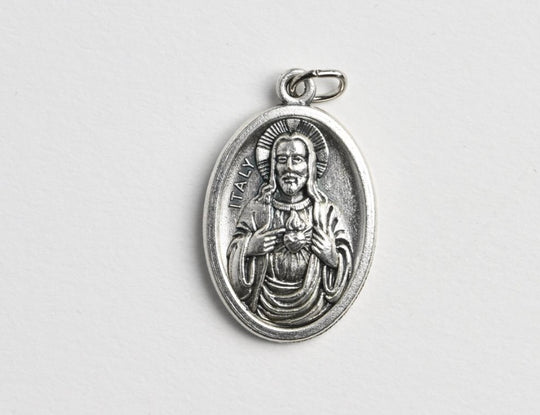 Sacred Heart of Jesus and Nuestra Seรฑora de Guadalupe 2-Sided Medal