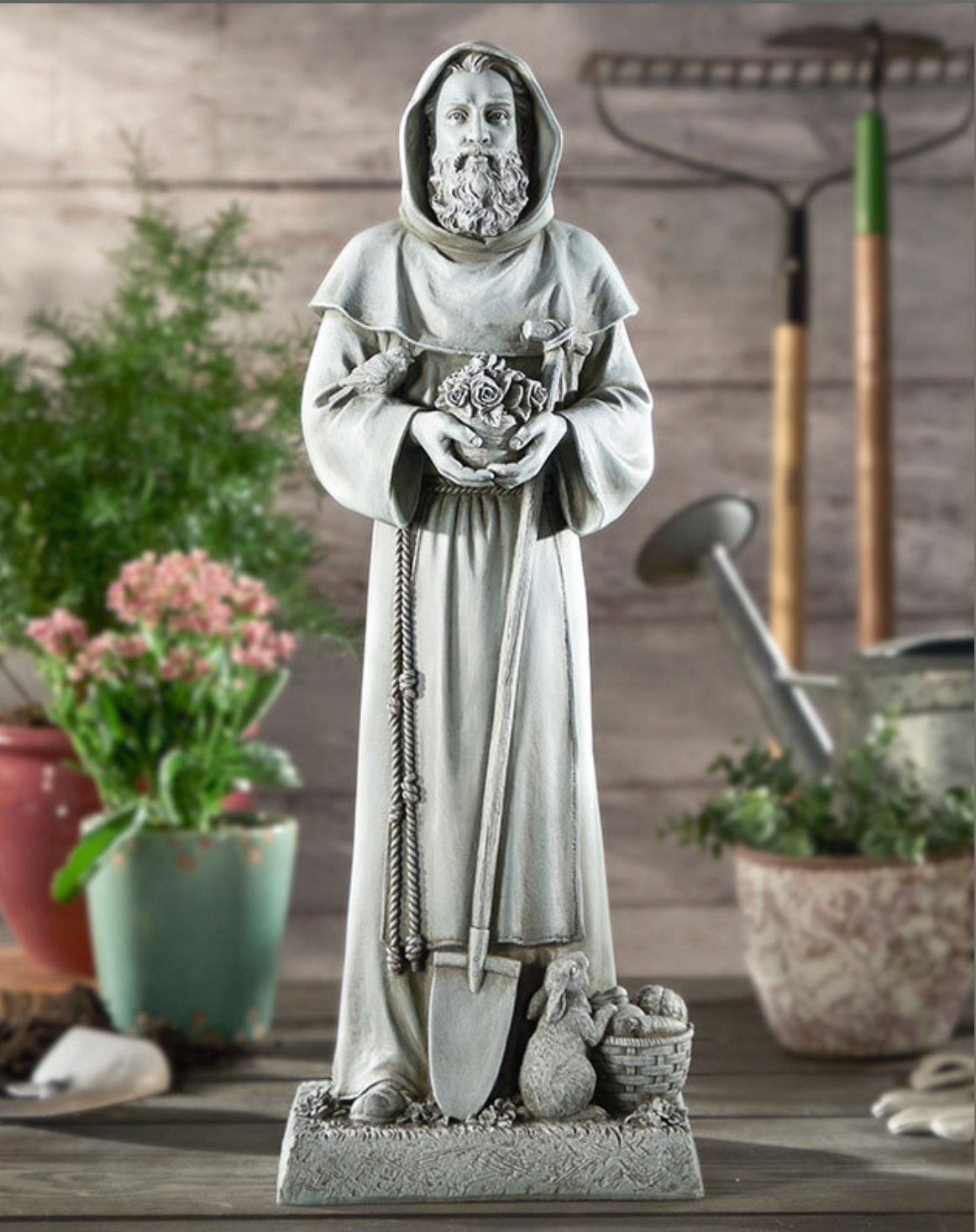 Saint Fiacre Garden Statue Discount Catholic Store