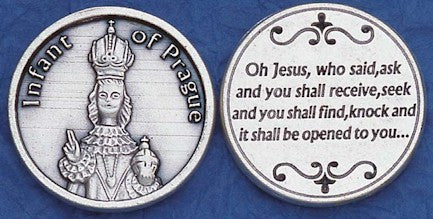 Infant of Prague Religious Pocket Coin