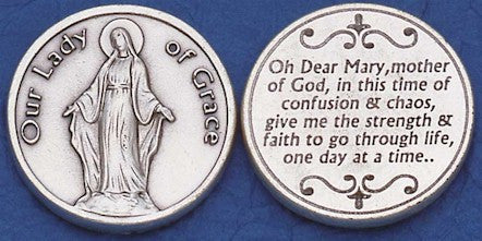 Our Lady of Grace Religious Pocket Coin