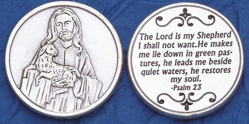 Psalm 23 Religious Pocket Coin