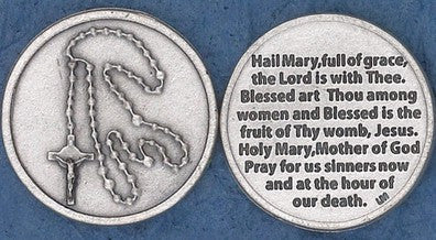 Hail Mary Religious Pocket Coin