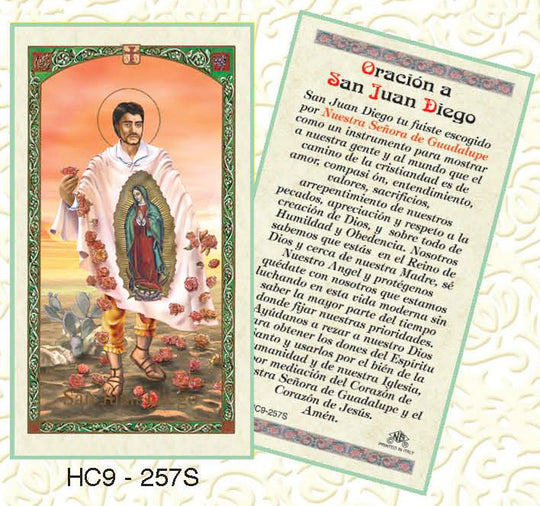 Oracion a San Juan Diego Prayer Card