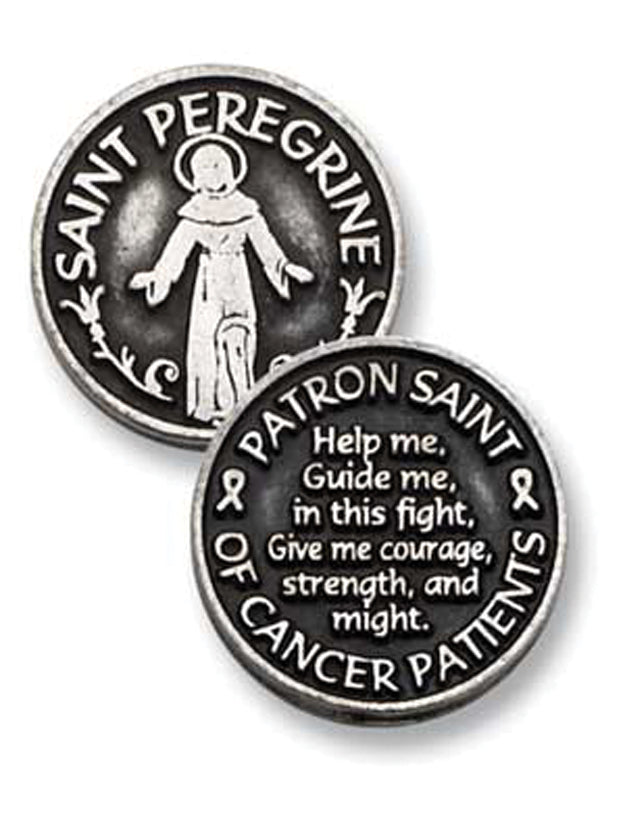 St. Peregrine Pewter Pocket Coin Discount Catholic Store