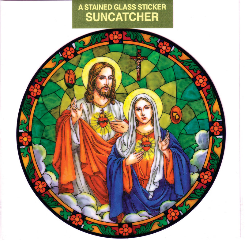 SH Jesus and IH Mary Suncatcher