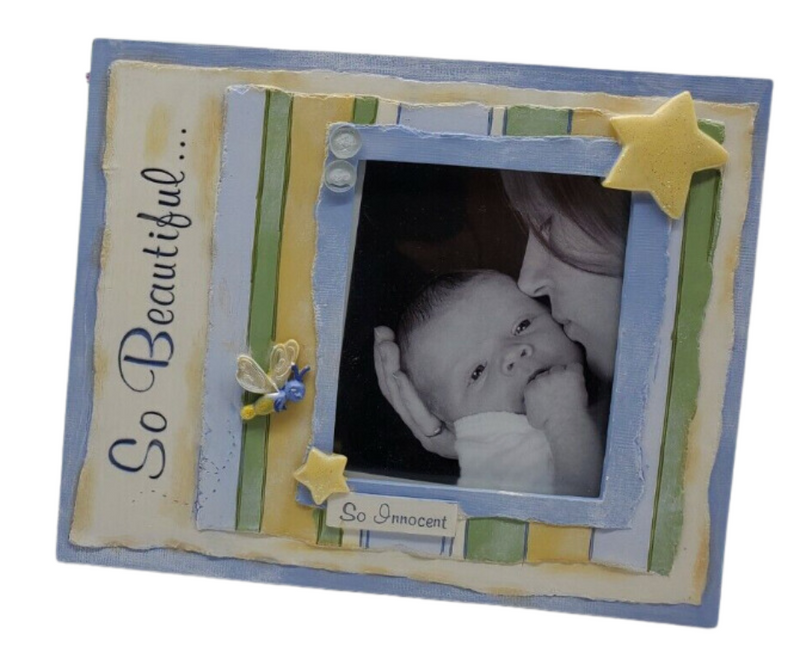 Baby Picture Frame "So Beautiful..." for Baptisms
