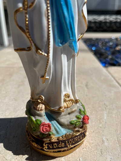 Our Lady of Lourdes statue - 8”