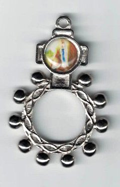 Our Lady of Lourdes Rosary Ring