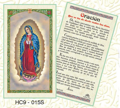 Laminated Prayer Cards in Spanish