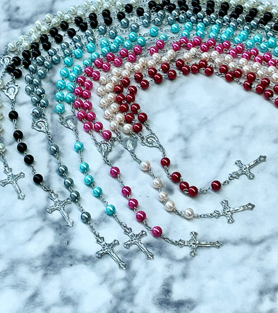 Red Acrylic Rosary