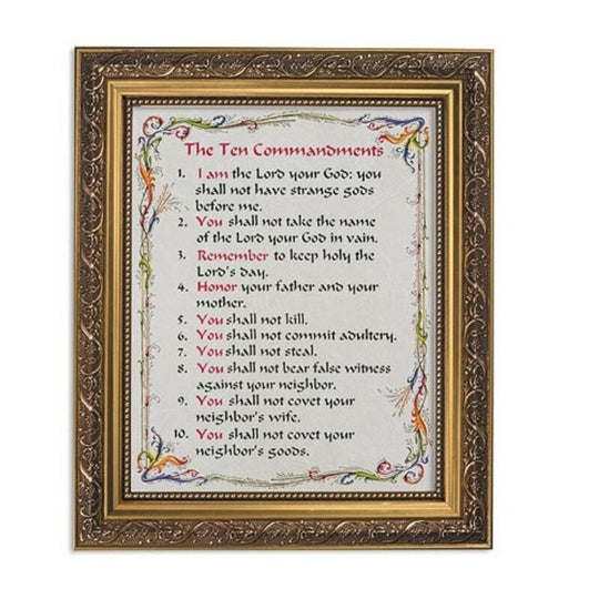 The Ten Commandments Framed Print
