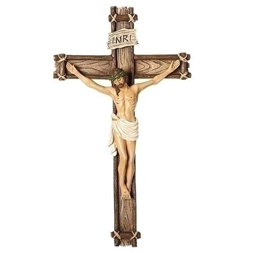 10-Inch Wooden Wall Crucifix – A Classic Symbol of Faith