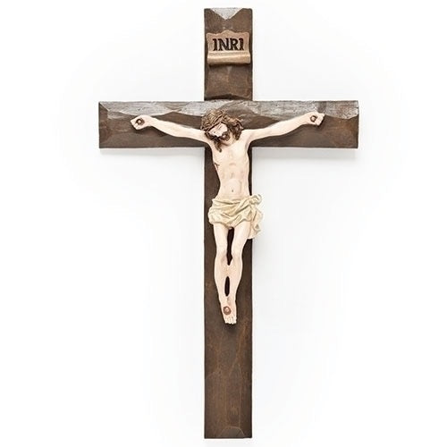 Beveled 11.5" Wall Crucifix