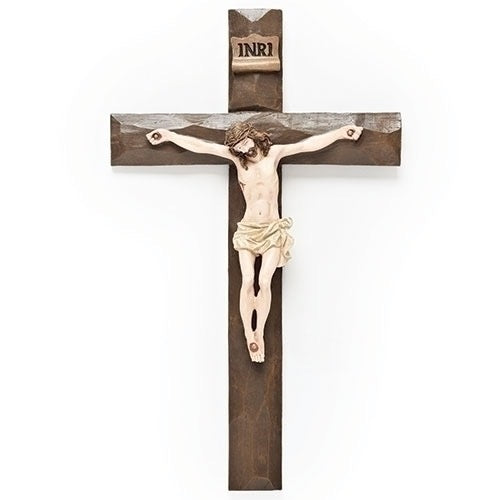 11.5 inch Beveled Wall Crucifix