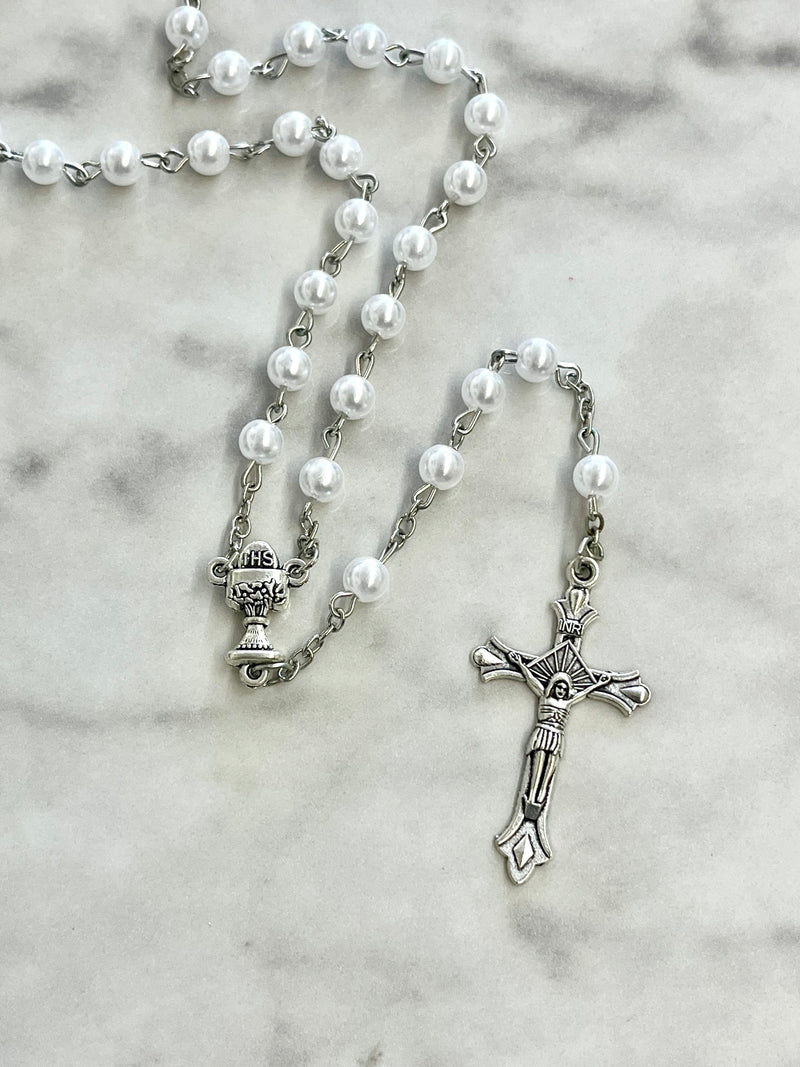 First Communion Rosary for Girl