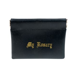 Black Snap Rosary Case