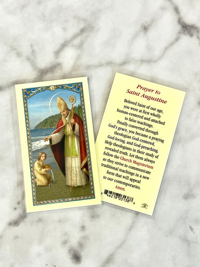 Saint Augustine Prayer Card