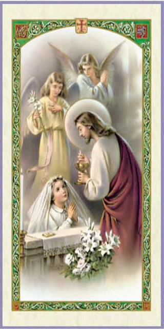 Communion Prayer - Girl Kneeling