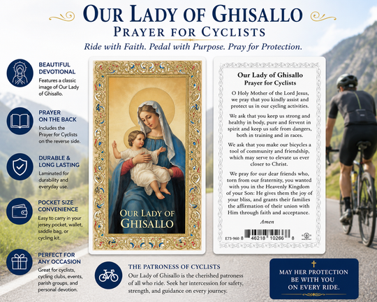 Our Lady of Ghisallo Prayer Card – Prayer for Cyclists