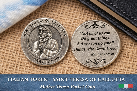 Italian Token – Saint Teresa of Calcutta (Mother Teresa) Pocket Coin