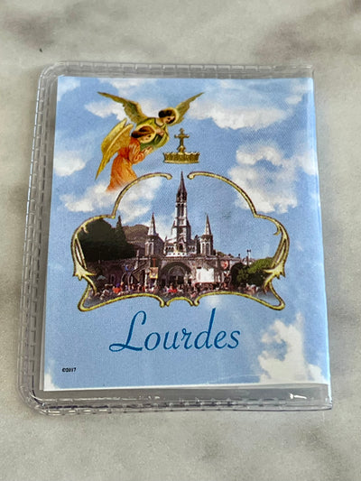 Our Lady of Lourdes Prayer Card and Medal Booklet – A Devotional Keepsake of Healing and Grace