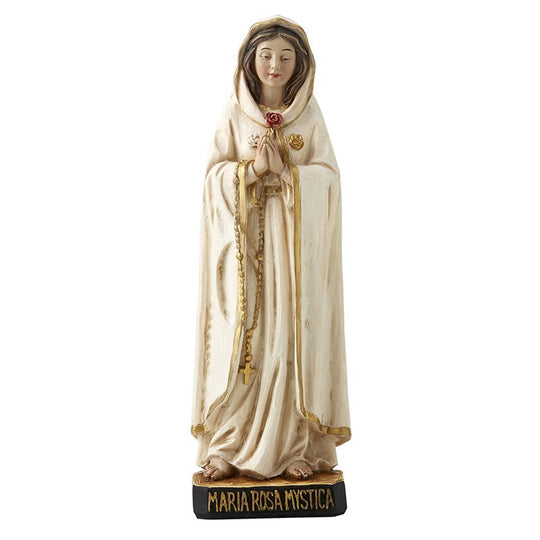 Rosa Mystica 8-Inch Statue – White Robe