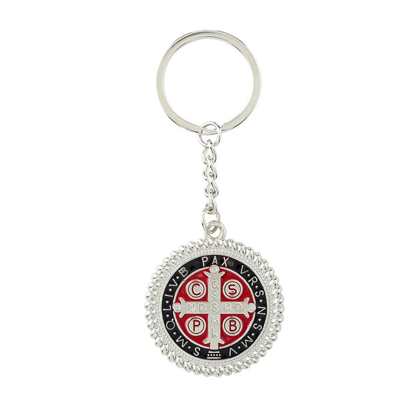 Gorgeous Black & Red St. Benedict Keychain – A Powerful Symbol of Protection