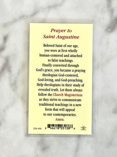 Saint Augustine Prayer Card