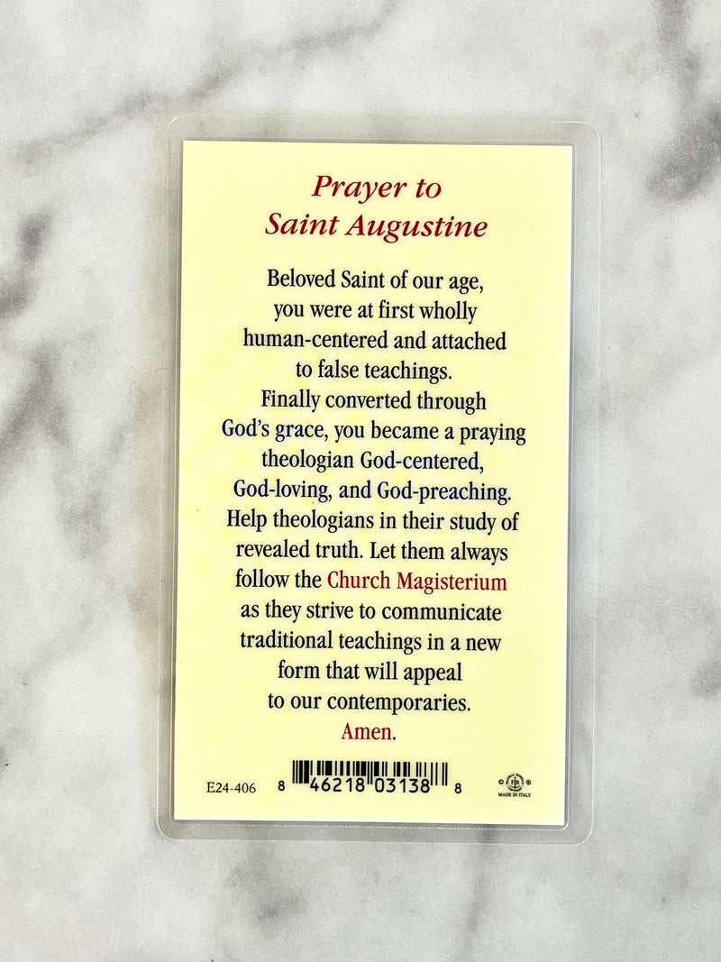 Saint Augustine Prayer Card