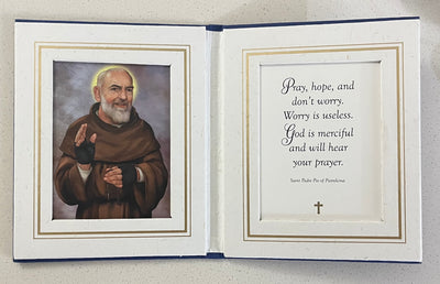 Padre Pio 5” x 4” Devotional Prayer Folder – A Spiritual Blessing