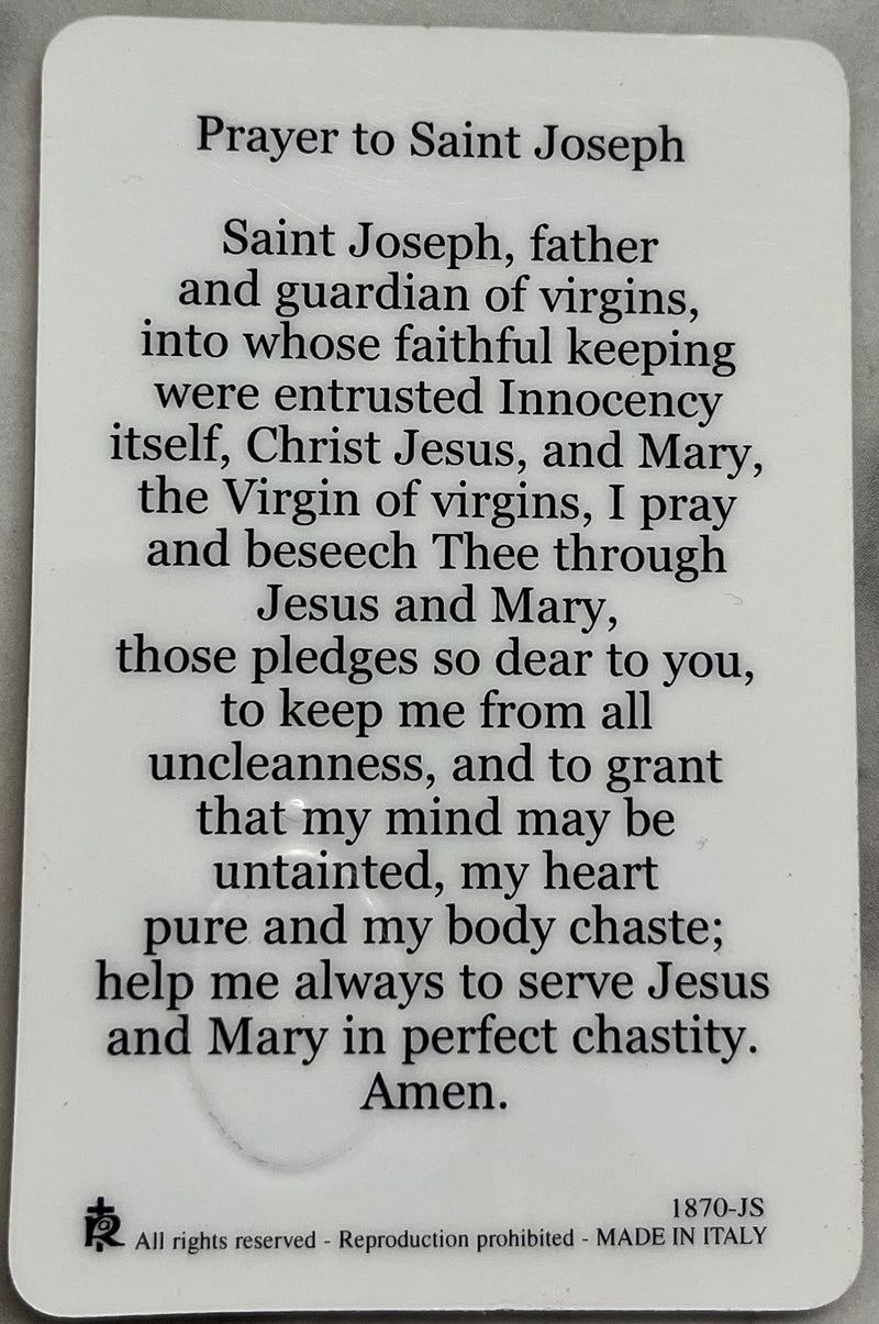 St. Joseph Prayer Card and Medal