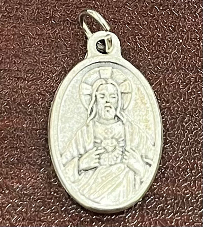 Our Lady of Mount Carmel & Sacred Heart of Jesus 2-Sided Medal