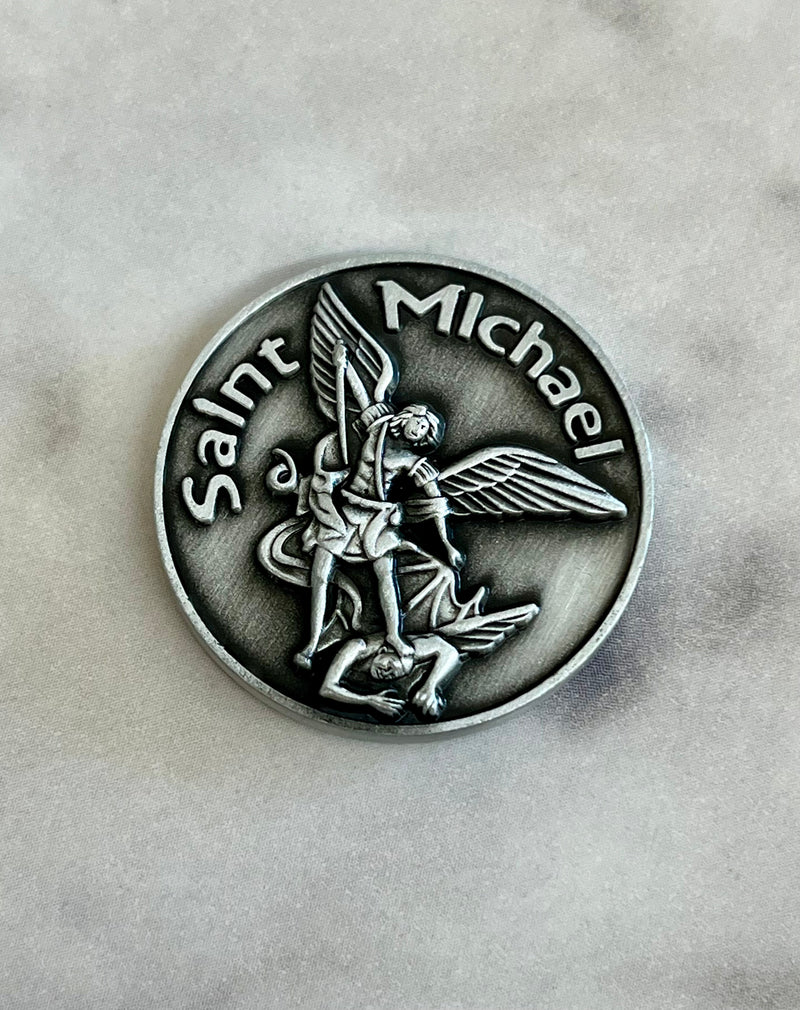 Saint Michael Religious Pocket Coin – Discount Catholic Store
