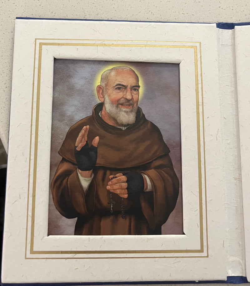 Padre Pio 5” x 4” Devotional Prayer Folder – A Spiritual Blessing