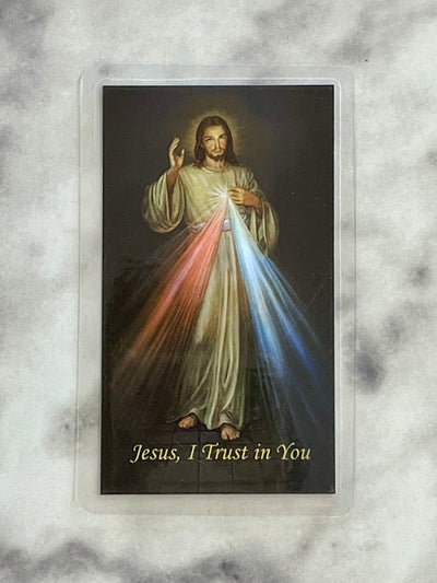 The Divine Mercy Chaplet Prayer Card