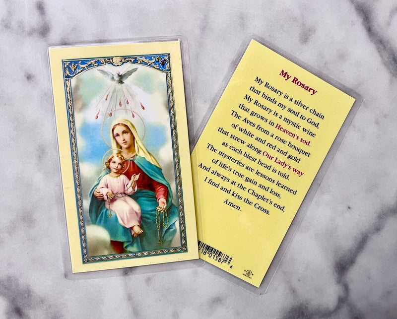 My Rosary - Our Lady of the Rosary Prayer Card