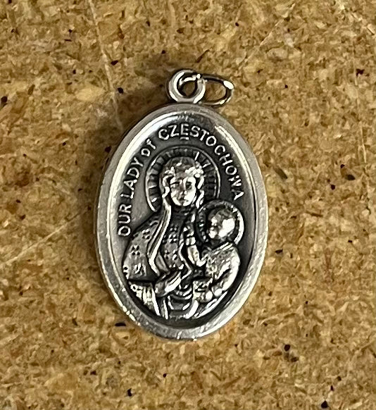 Our Lady of Czestochowa Third Class Relic Medal