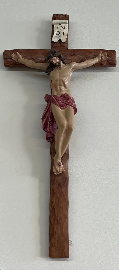 21.5-Inch Traditional Wall Crucifix – A Stunning Display of Faith