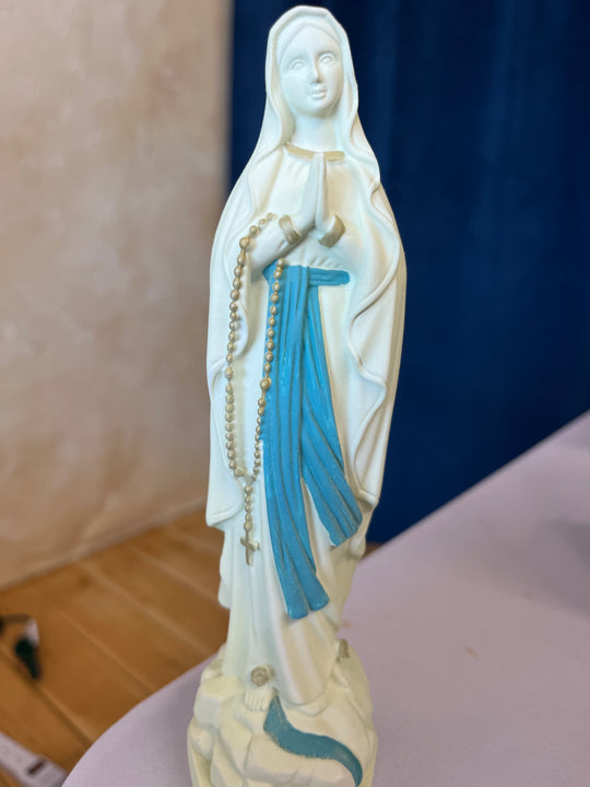11 3/4" Luminous Our Lady of Lourdes Statue, (Glows In The Dark!), Direct from Lourdes