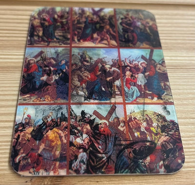 3D Holographic Prayer Card – 14 Stations of the Cross