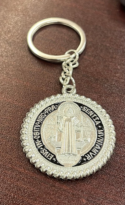 Gorgeous Black & Red St. Benedict Keychain – A Powerful Symbol of Protection